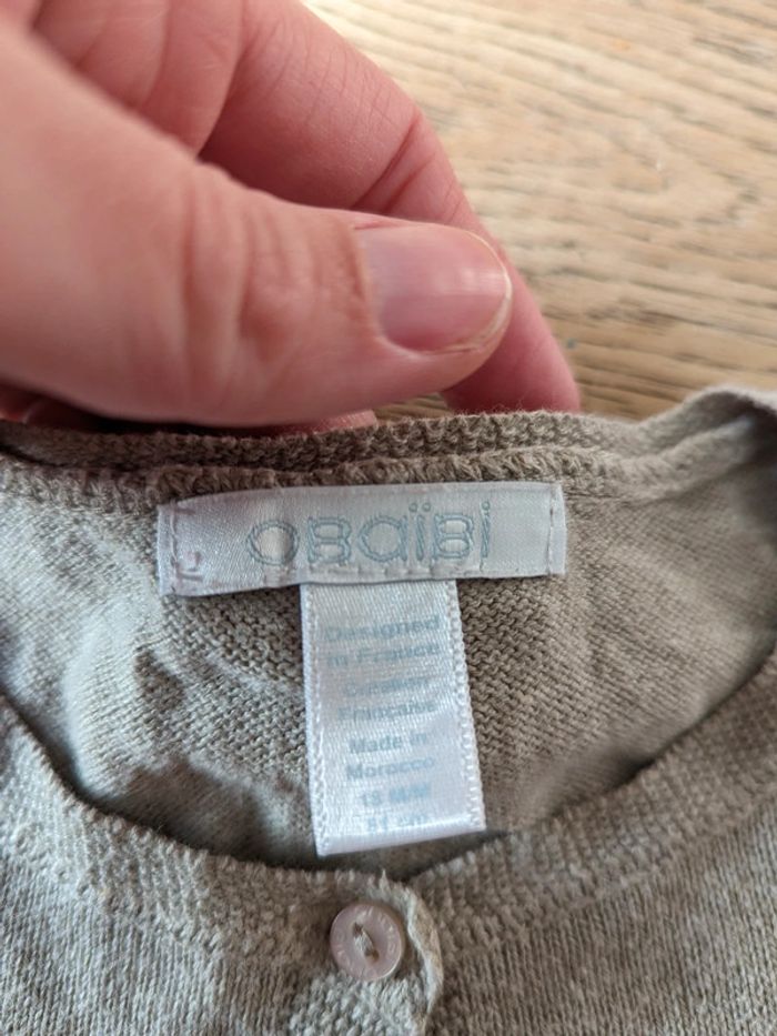 Boléro obaibi gros 18 mois - photo numéro 2