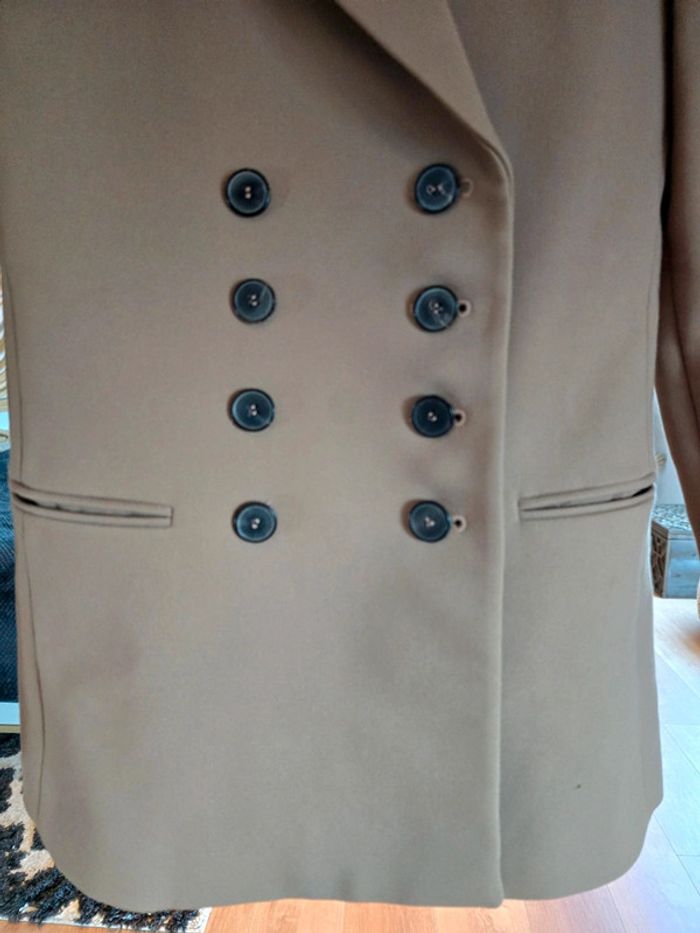 Manteau veste marron Zara - photo numéro 3