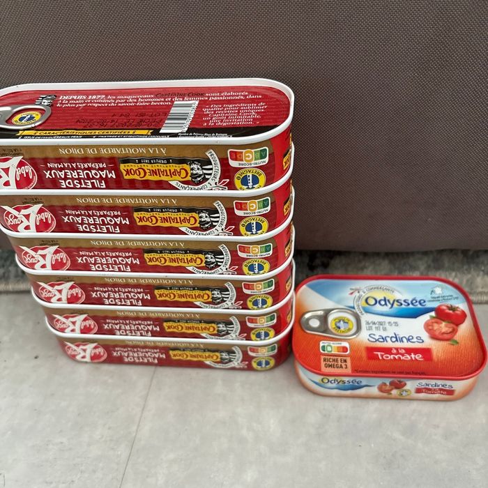 Lot maquereau moutarde et sardine tomate