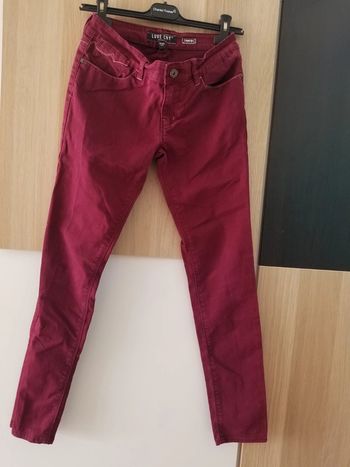 Jean stretch bordeau