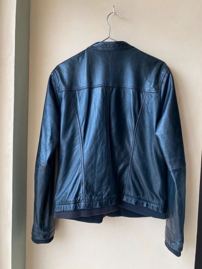 Veste en cuir perfecto noire Promod M/L - photo numéro 5