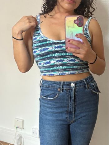 crop top à bretelles