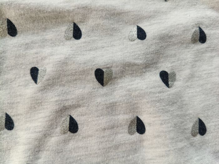 Robe pull chaud fille Zeeman gris coeurs 68 cm - photo numéro 2