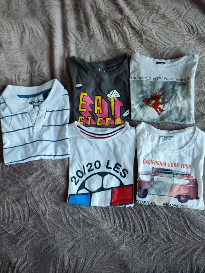 Lot de 5 t-shirt manches courtes 6 ans