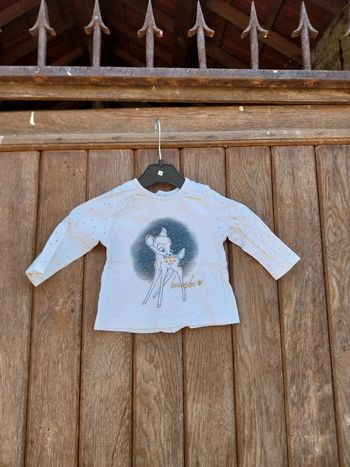 Tee-shirt manche longue bébé fille 6 mois Disney baby