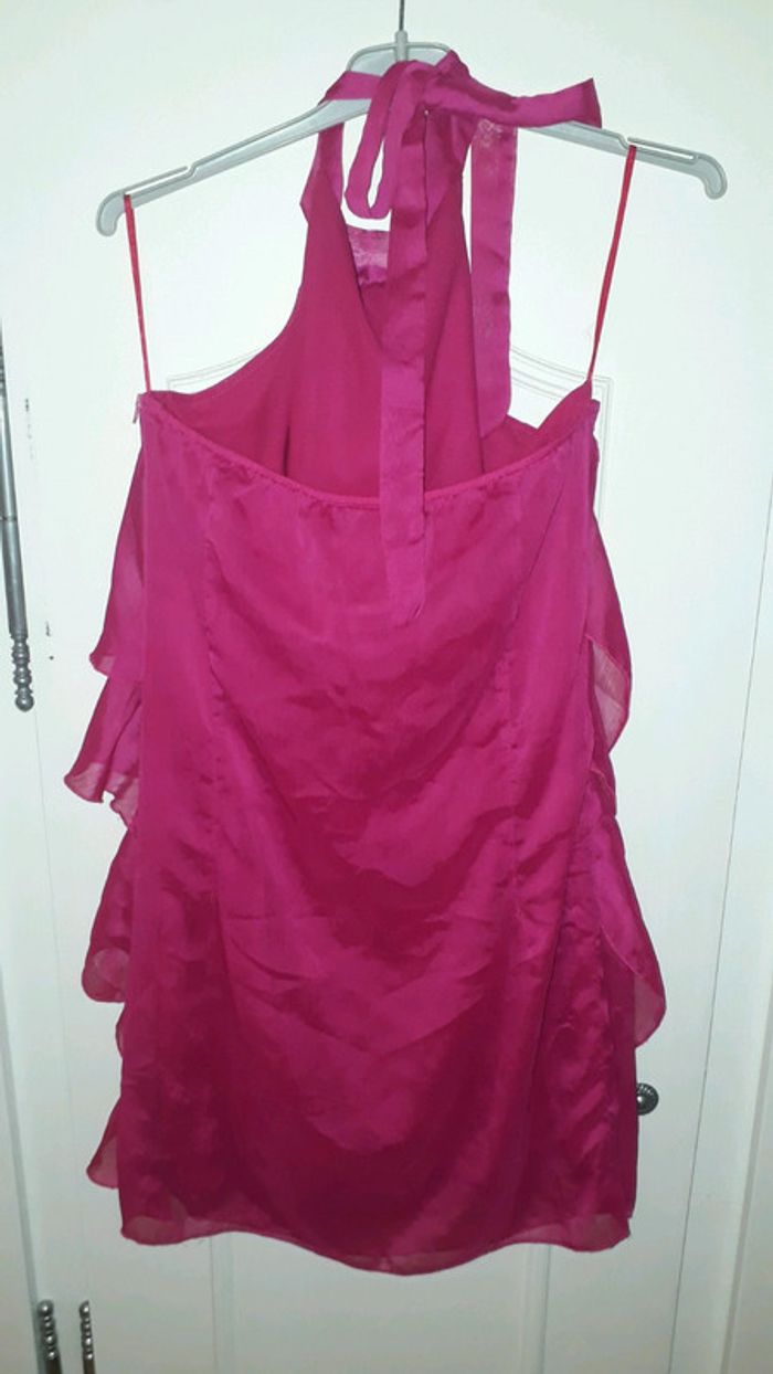 Robe courte dos nu rose fushia Jennyfer taille M neuve - photo numéro 2