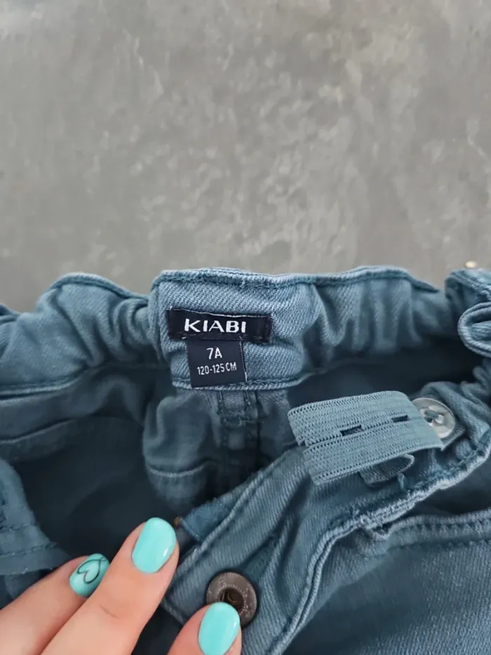 Short jean bleu 7 ans - photo numéro 4