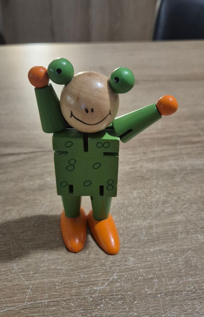 Grenouille articulée en bois - photo numéro 3