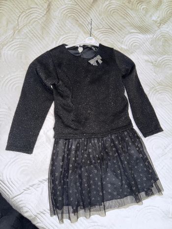 Robe de fête noir et argenté 8 ans