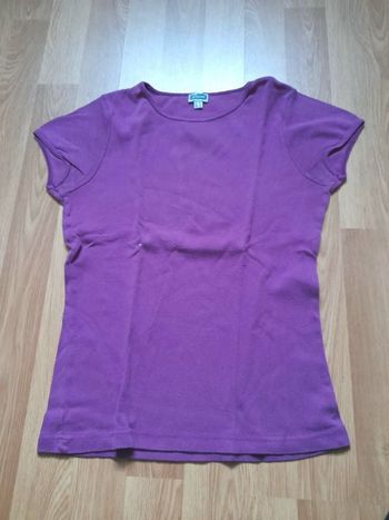 Tee-shirt en coton violet