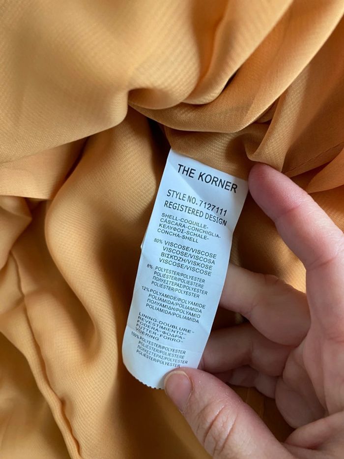 Robe plissée orange - The Korner - photo numéro 5