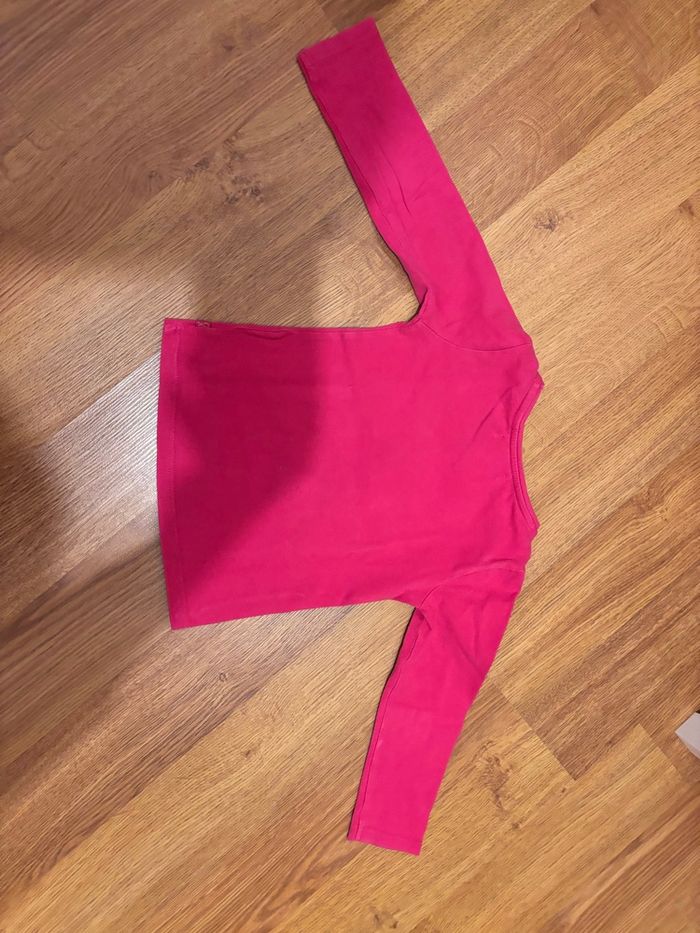 Joli teeshirt manche longue papillon fille okaidi 2 ans - photo numéro 4