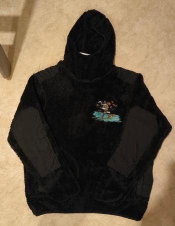 Fleece derschutze - Noir - Broderie "Hiker" - Neuf