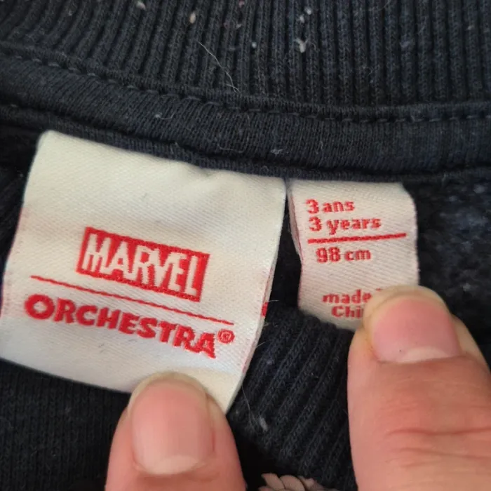 sweat marine Spider-man taille 3ans Marvel - photo numéro 5