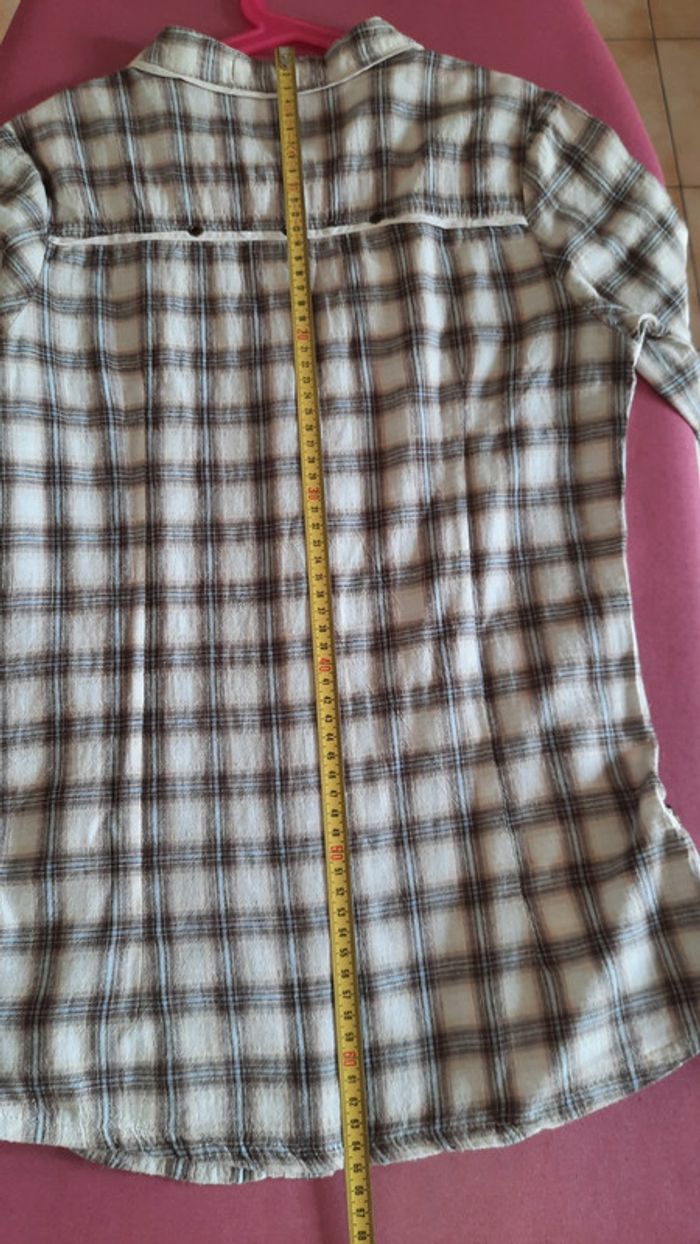 Chemise ton beige marron - photo numéro 9