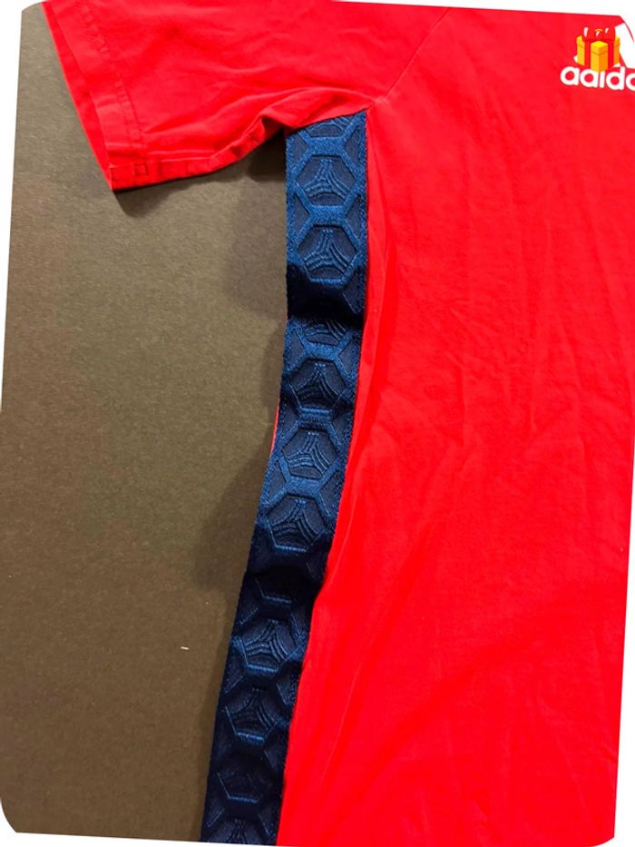 T-shirt Adidas Rouge et Bleu taille M - photo numéro 3