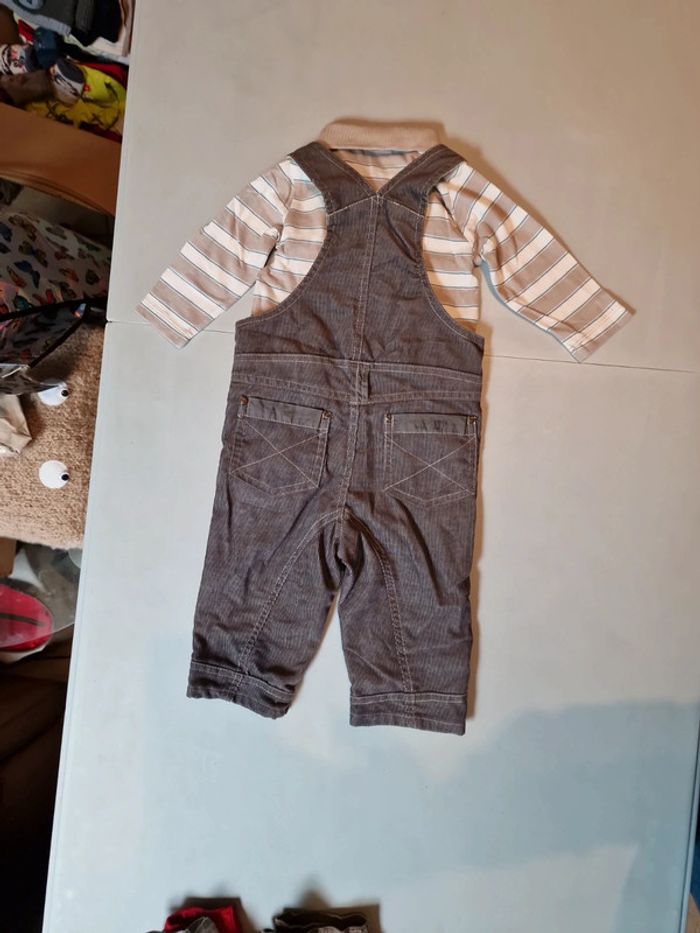 Ensemble salopette + tee-shirt manches longues - photo numéro 2