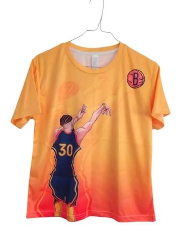 T-shirt motif basketteur 11-12 ans ttbe
