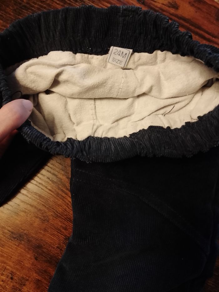 Pantalon velours doublé 24 mois - photo numéro 2