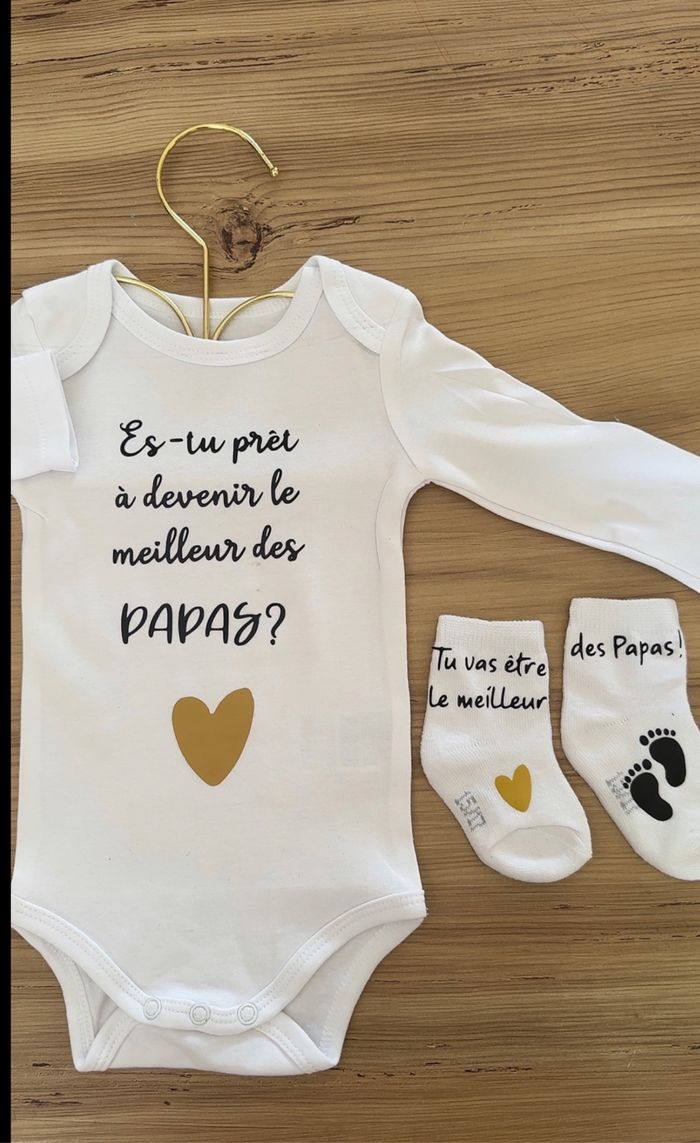 Ensemble annonce grossesse papa