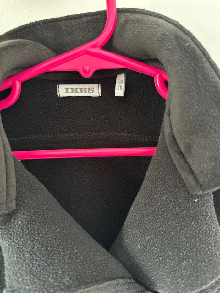 Cardigan noir velours esprit motard ikks 18 mois - photo numéro 3