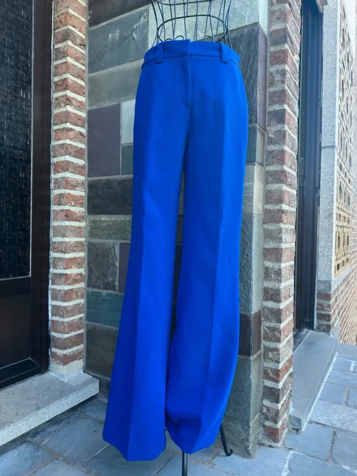 Pantalon costume bleu Zara Taille XS / 34 - photo numéro 3