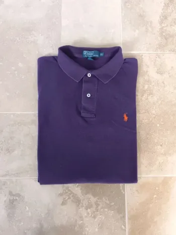 Polo Ralph Lauren homme XL violet logo orange excellent état