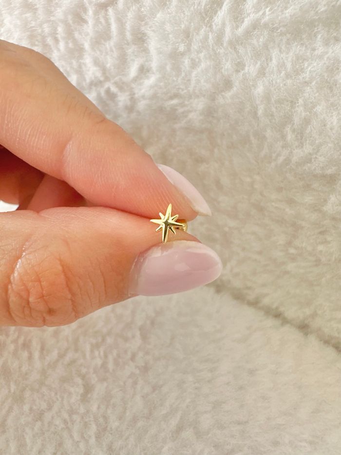 Piercing étoile du berger, doré - photo numéro 2