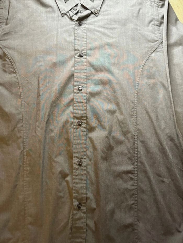 Chemise homme gris anthracite Taille L - photo numéro 7