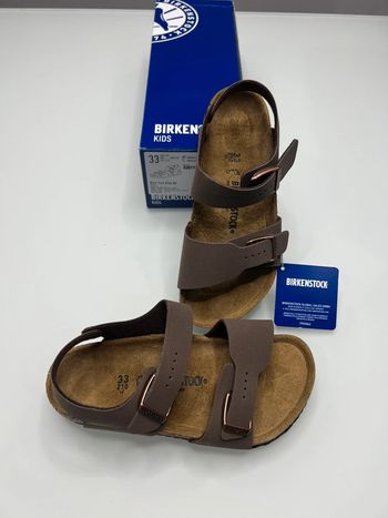 Claquettes tongs sandales Birkenstock New York Mocca Taille 33