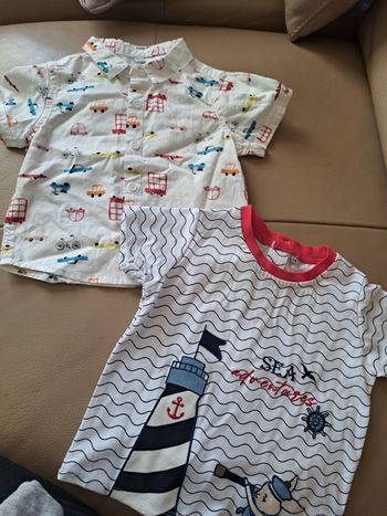Lot de 5 t shirts neuf bébé garçon 12 mois