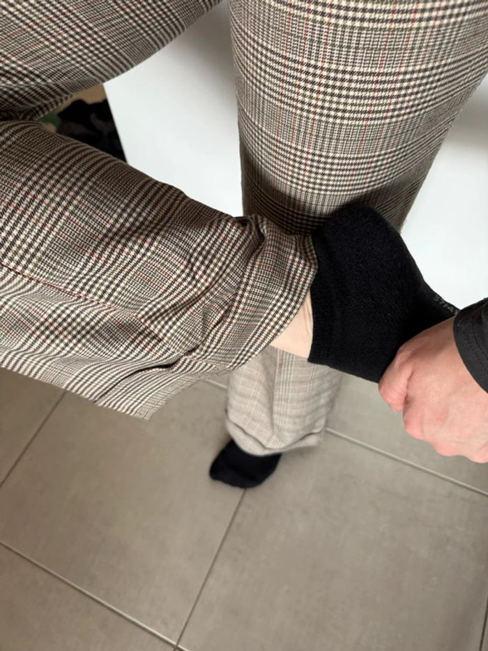 Pantalon droit à carreaux - photo numéro 8