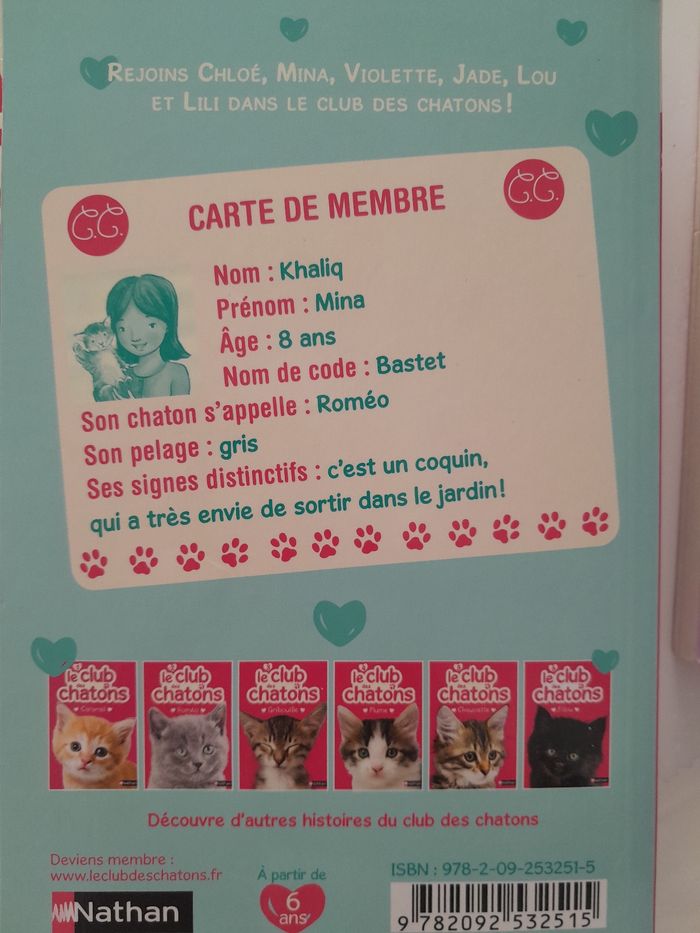 Lot 4 livres le club des chatons - photo numéro 4