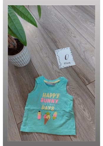 Débardeur turquoise naissance 0/3 mois primark