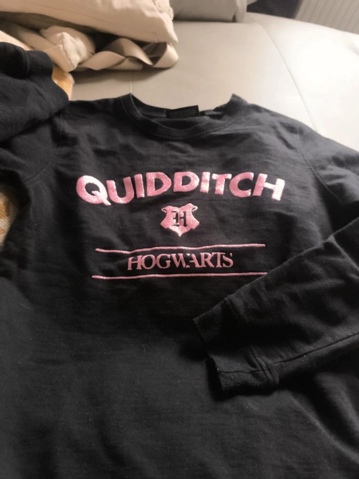Sweat noir et rose pailleté Harry Potter - photo numéro 2