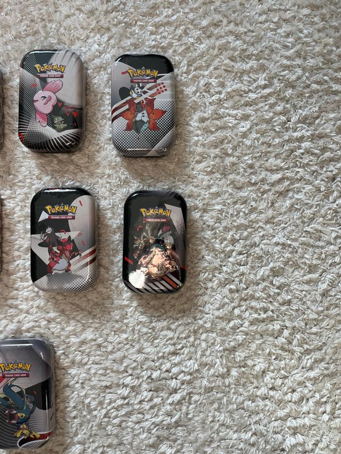 Mini Tins EV10.5 - Foudre Noire et Flamme Blanche (lot de 9)