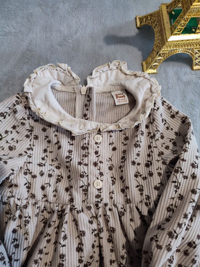 Robe côtelée à col 18/24 mois - photo numéro 5