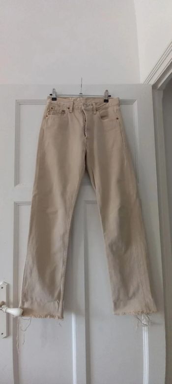 Jean évasé beige Levi's 501 W29 L34