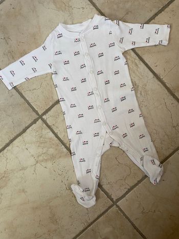 Pyjama blanc love daddy mummy