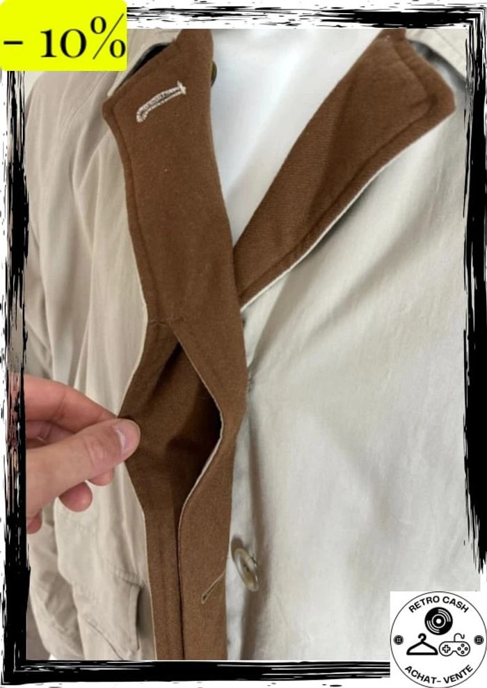 Trench Burberrys’ en super état Taille 12 UK Coat Vintage - photo numéro 5