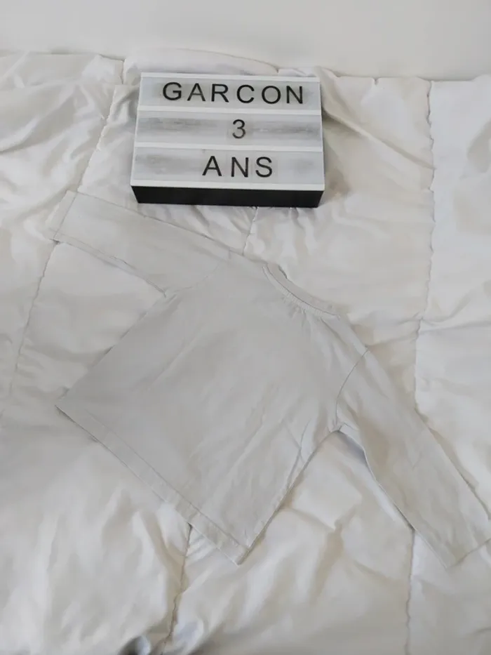 Tee-shirt manche longue garçon 3 ans - photo numéro 2