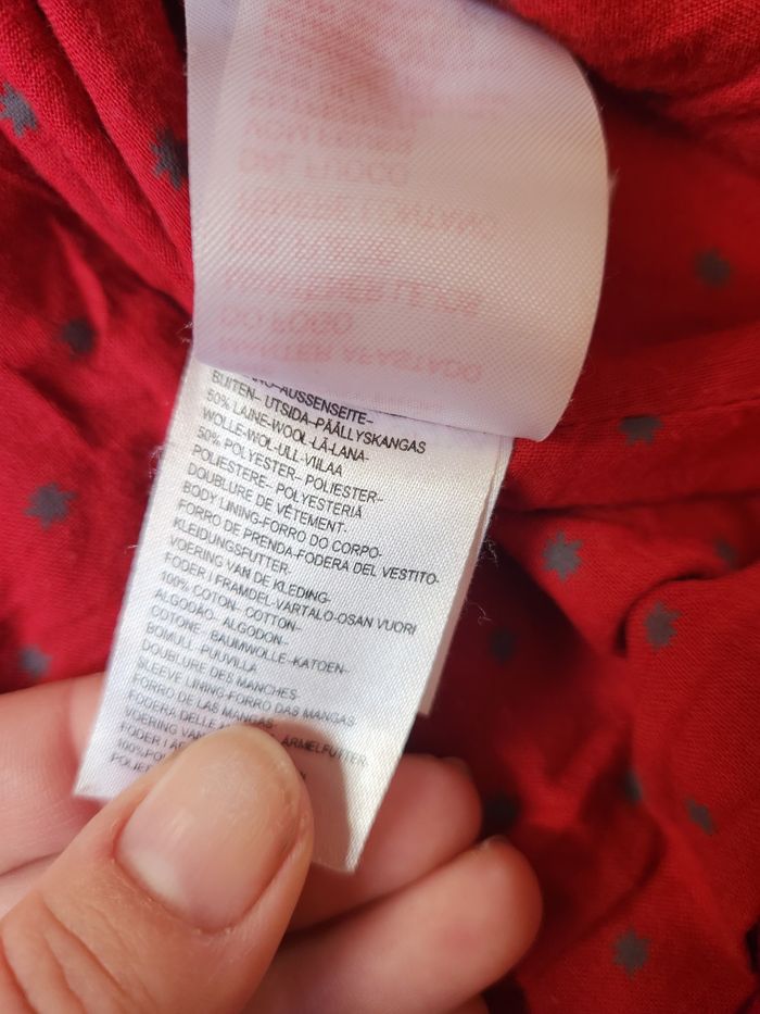 🧣 Manteau rouge type duffle-coat Vertbaudet 6 ans – laine, chaud et élégant - photo numéro 7