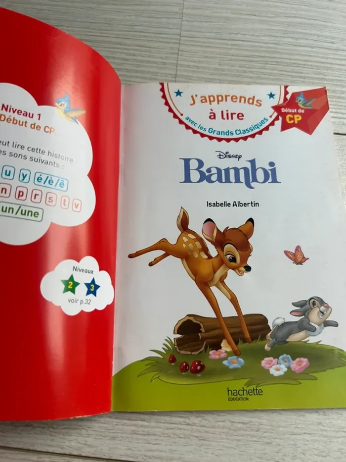 Livre j’apprends à lire Bambi - photo numéro 3