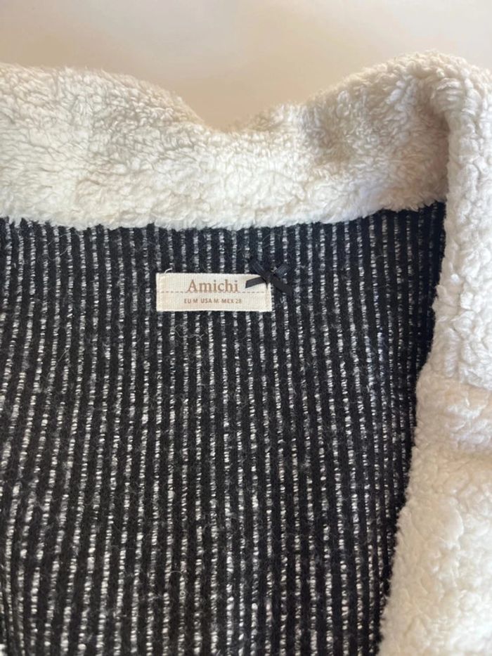 Veste gris et noir marque amichi - photo numéro 3