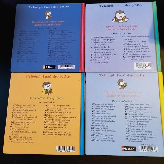Lot livres enfant Nathan T'choupi - photo numéro 2