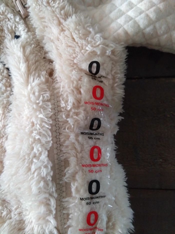 Gilet hiver capuche ourson kimadi bébé fille ou garçon neuf t 0 mois - photo numéro 4