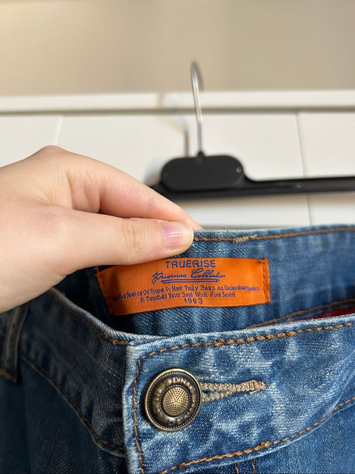 Pantacourt bleu en jean Truerise Tailles 44-46 - photo numéro 5