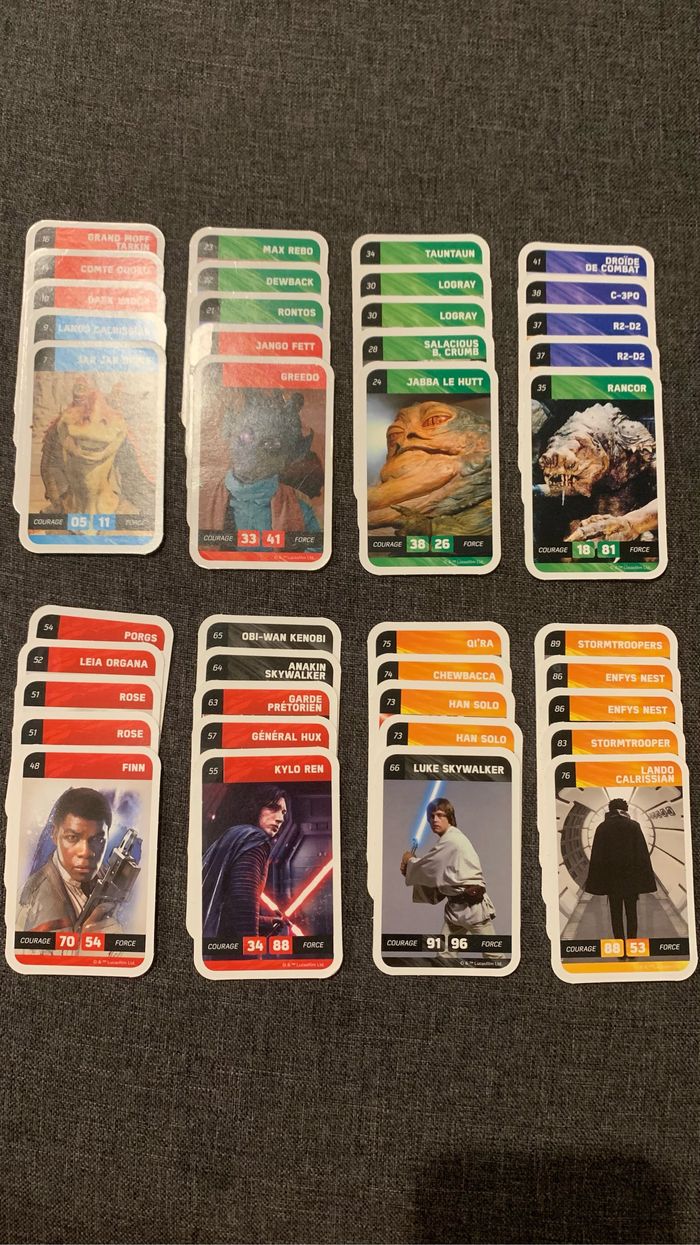 40 cartes Star Wars de Leclerc