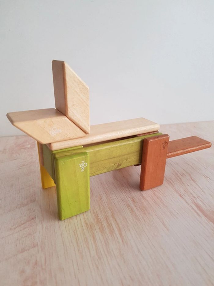 Jeu de construction magnétique en bois Tegu - photo numéro 10