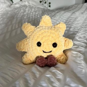 Peluche soleil jellycat en crochet 